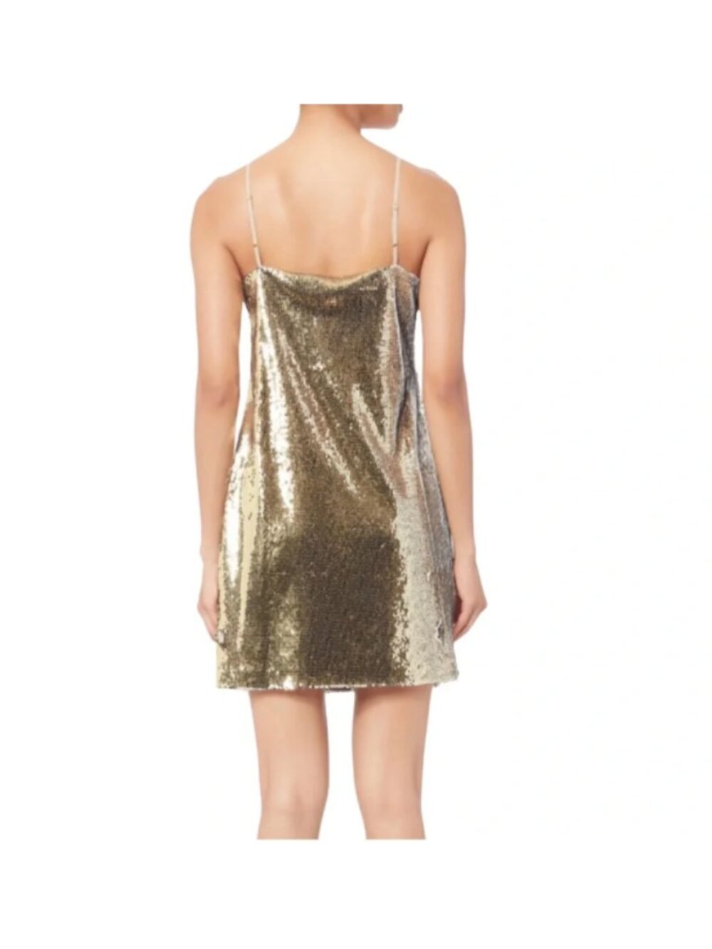 Charlotte Eskildsen Designers Remix Evie Gold Mini Sequin Dress 38 EU / US 8 - Picture 5 of 6